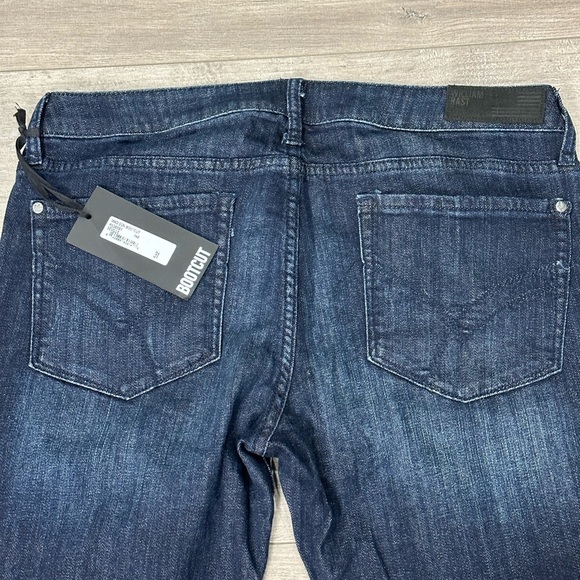 Mens William RAST Denim Jeans 31 x 35 Pants Navy Blue Bootcut Stretch Denim New - Picture 6 of 12